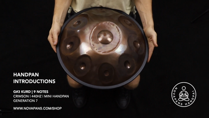 Generation 7 - Mini Travel Handpan - 9 Note NovaPans Handpans