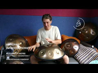 Handpan Generation 7 con recubrimiento hidrográfico · 9, 10 o 13 notas · 440 Hz